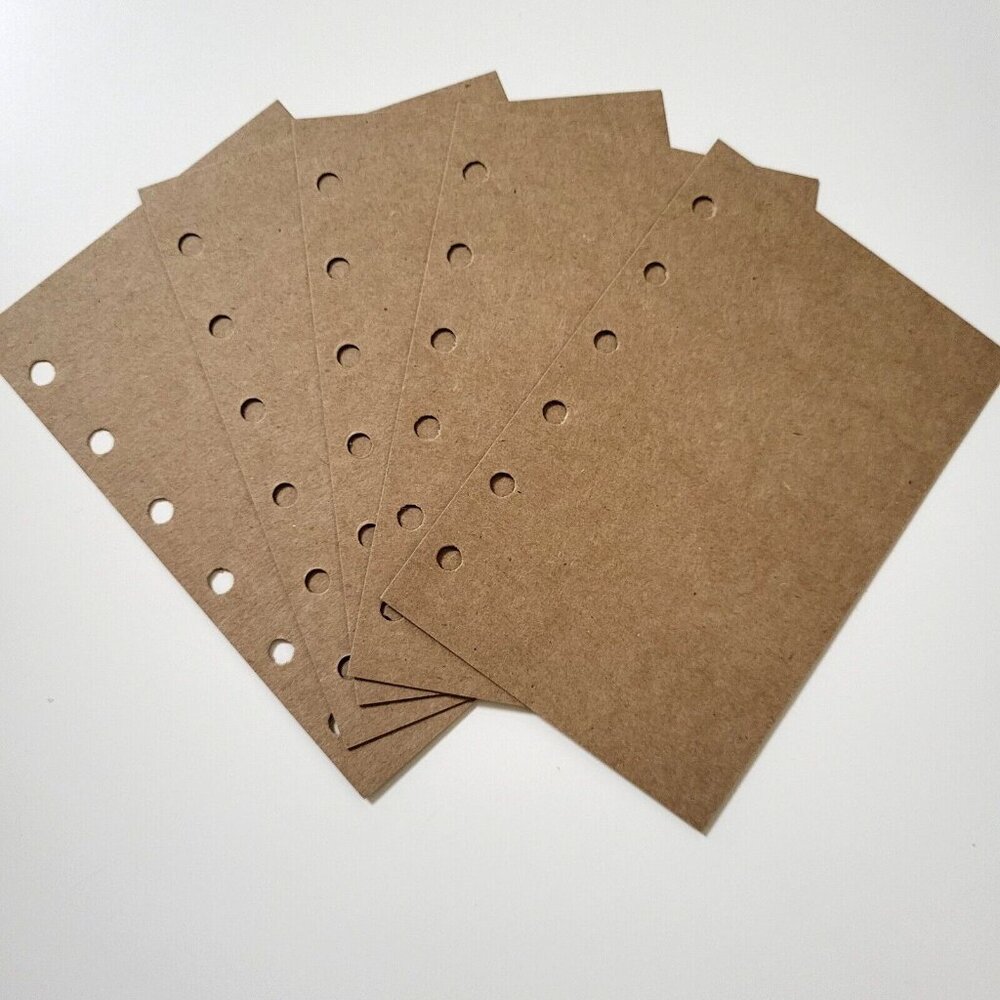 fits Louis Vuitton PM Small LV Agenda: Dividers Inserts Brown Kraft Cardstock